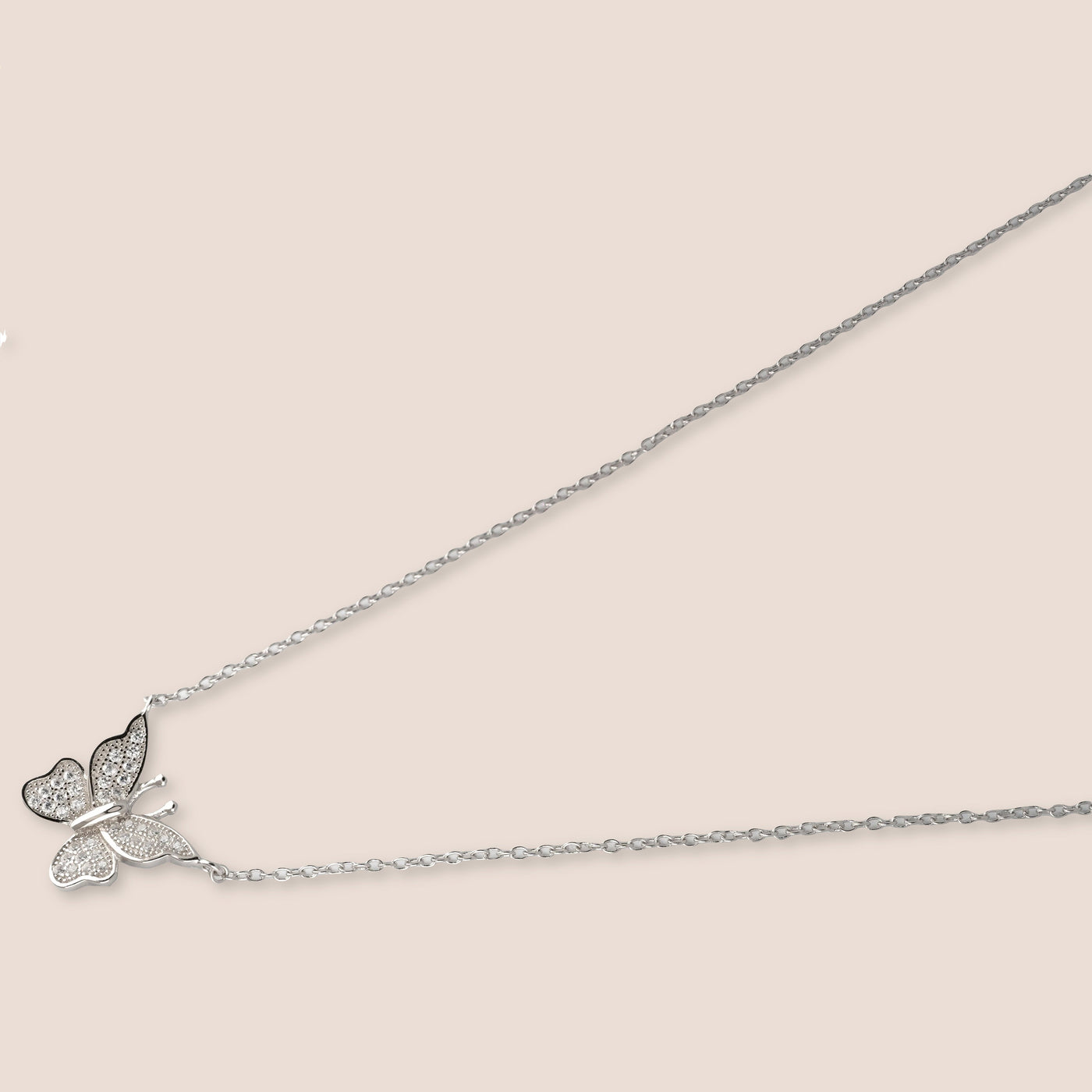 Collier Papillon Argent