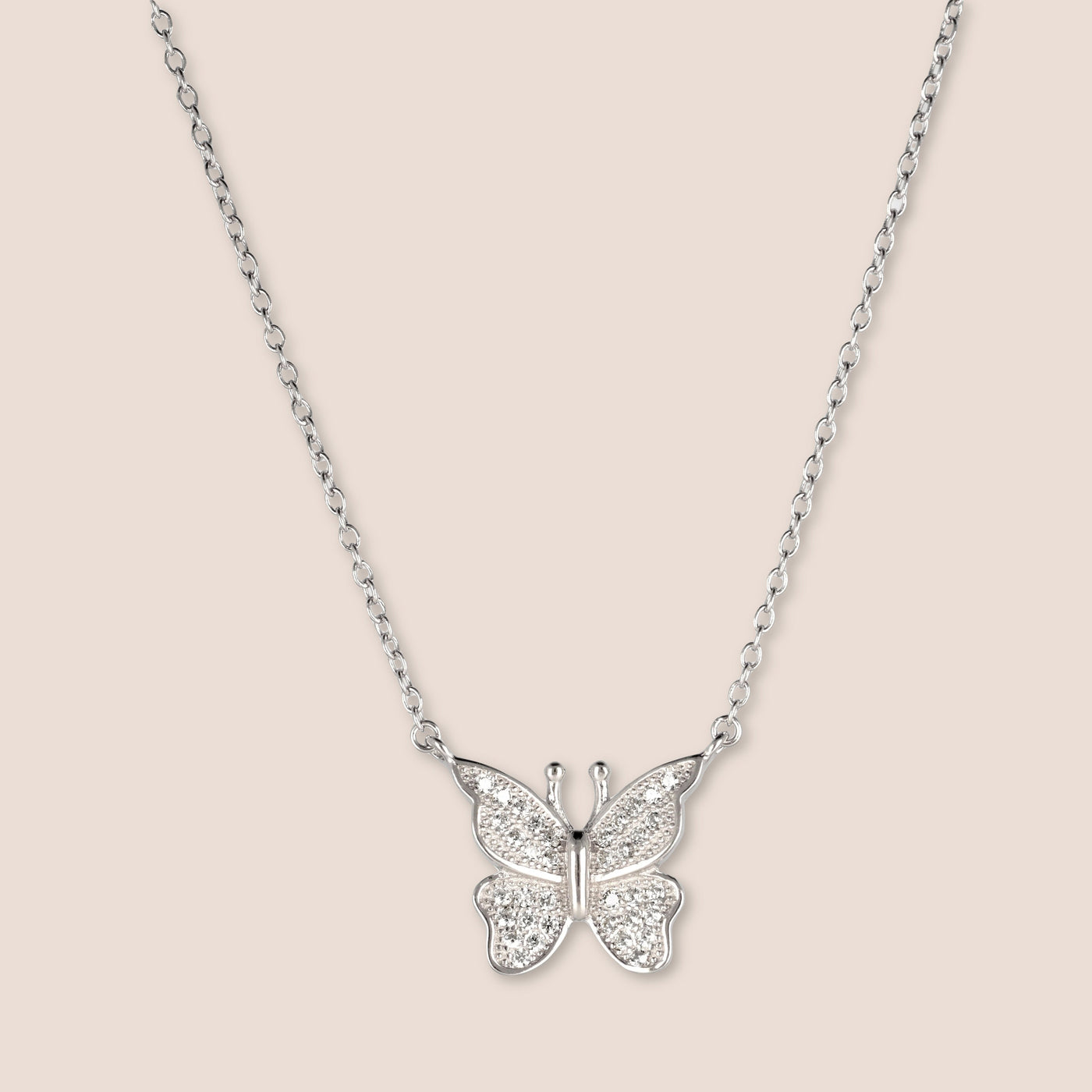 Collier Papillon Argent