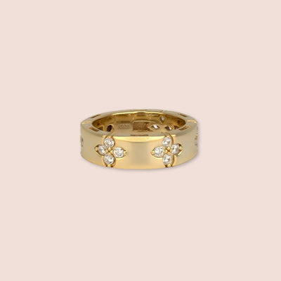 Flora band Gemstone Ring