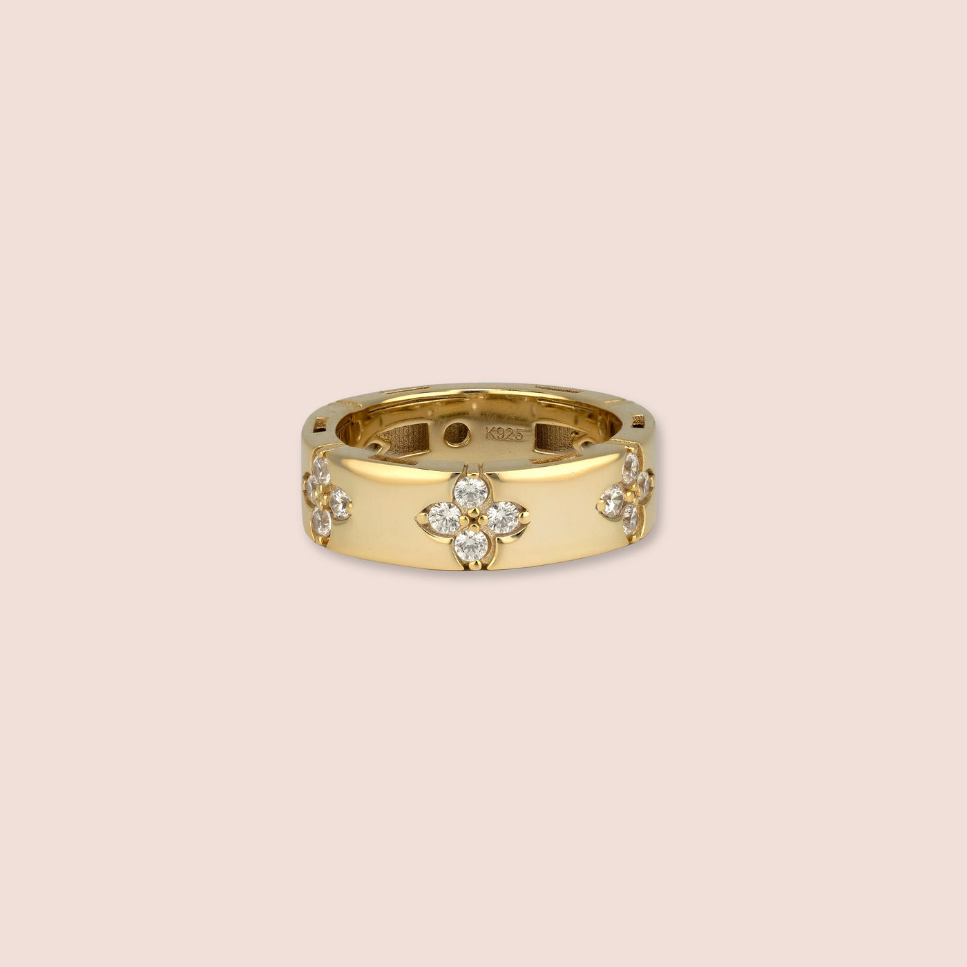 Flora band Gemstone Ring