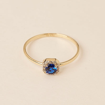 Sapphire Blue Gemstone Ring
