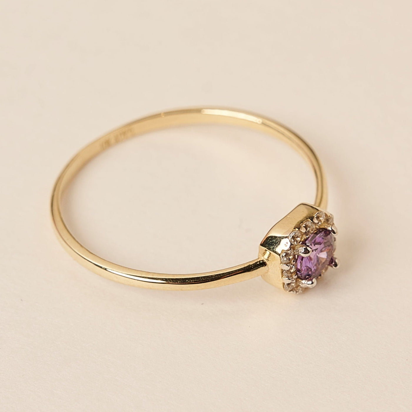 Purple Birthstone Gemstone Ring
