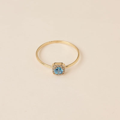 Topaz Blue Gemstone Ring