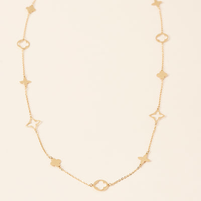 Solid Gold Flora Necklace