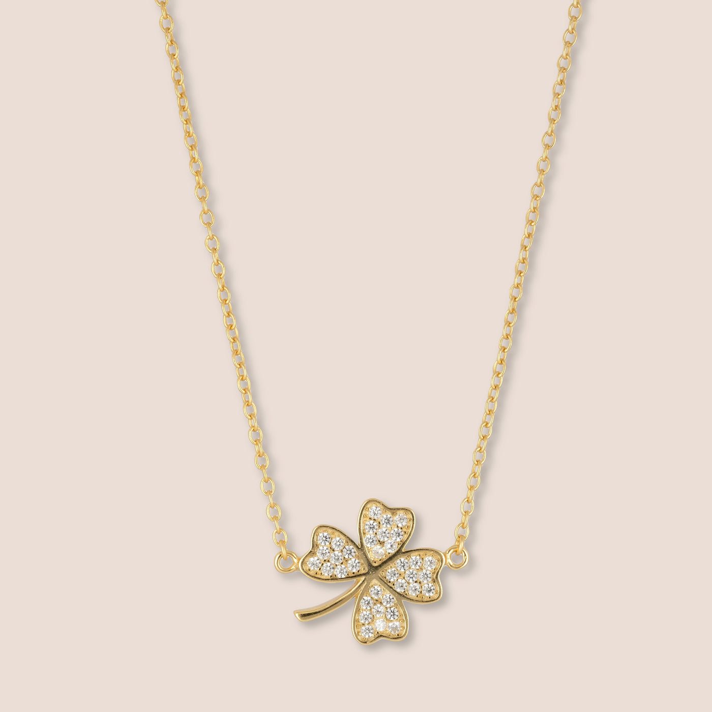 Silver Four Leaf Clover Necklace