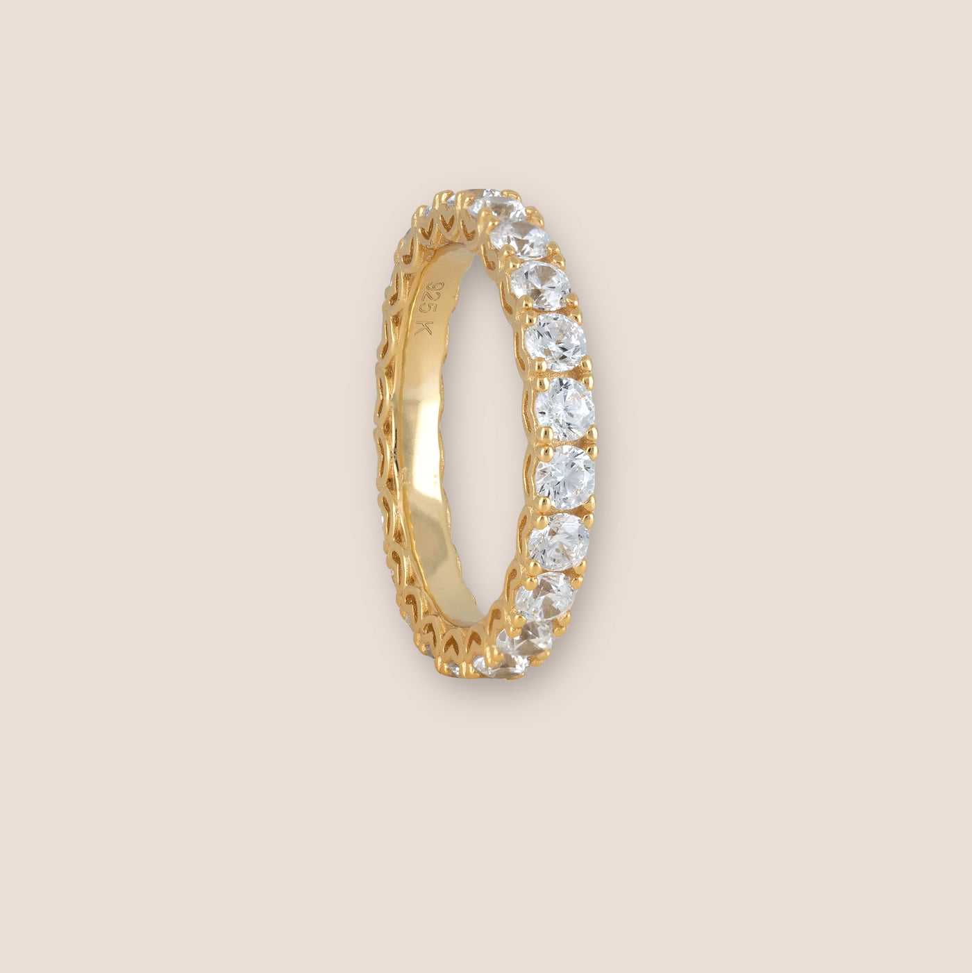 Gold Full Eternity Gemstone Ring